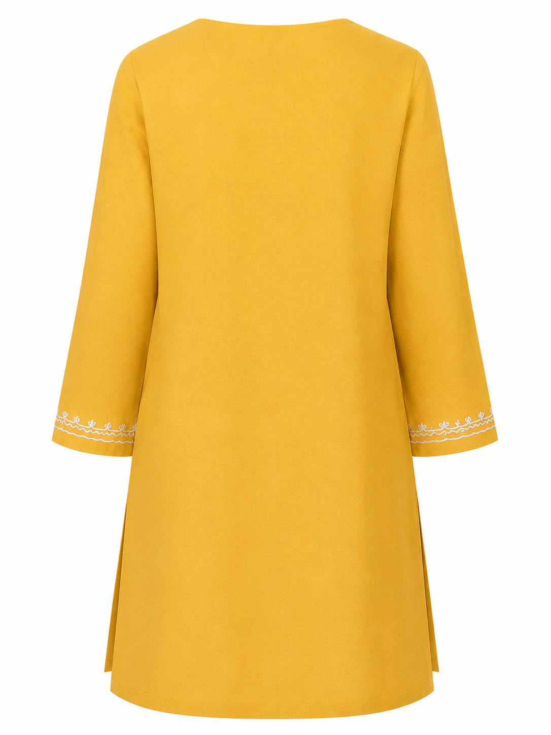 Noor : Aari embroidery summer kurti | Mustard